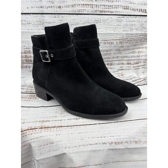 Cole Haan Boots Womens 7 B Grand OS Putnam Ankle Booties D42388 Black Waterproof - Picture 1 of 13